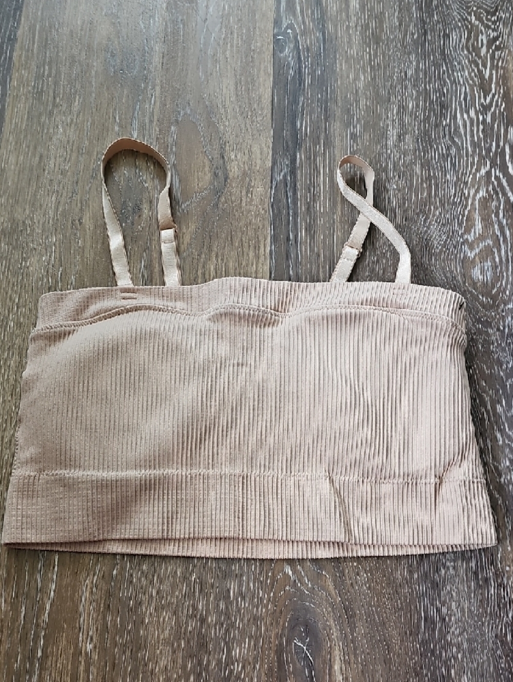 torrid Ribbed Beige Bandeau Bralette - Picture 5 of 5